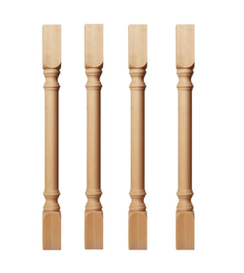 Gabinete de cocina de madera maciza, columna de poste de isla, patas decorativas, soporte para mesas, gabinetes de islas, columna de muebles - Product Image 3