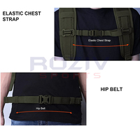 Sac à dos tactique de chasse, logo personnalisé, grand sac à dos d'extérieur pour homme, imperméable, grande capacité, doublure en nylon camouflage, polyester