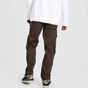 Pantalones Cargo de camuflaje informales ajustados para hombre, pantalones de estilo callejero de gran tamaño con múltiples bolsillos, pantalones tecnológicos para hombre - Product Image 6