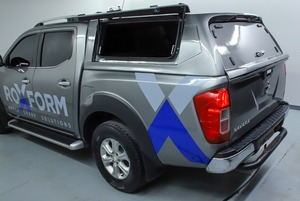 GRAND MUSSO SSANGYONG 2015-2021 Nissan Navara Complete Panel <b>Canopy</b> with Fiberglass Pickup Truck <b>Bed</b> Roof Rack Black Luxury - Product Image 4