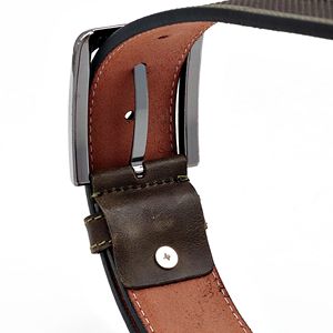 Cinturón de piel auténtica de vaca de diseñador para hombre personalizado con hebilla verde de lujo hecha a mano accesorio de moda con longitud personalizada - Product Image 6