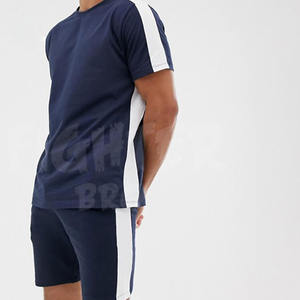 Nuevo conjunto corto de verano para hombre con logotipo personalizado, camiseta en blanco, conjuntos de pantalones cortos, de manga corta Camiseta deportiva, conjunto de dos piezas - Product Image 4