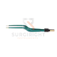 Forceps Bipolar Elektrik untuk Robot Bedah Cerdas Kabel Terisolasi 0.4mm Pegangan Ergonomis Desain Bayonet Lurus Surgi Kanan