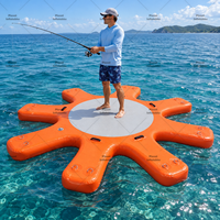 Plateforme flottante gonflable sur mesure pour SUP, yoga aquatique et sports nautiques en plein air