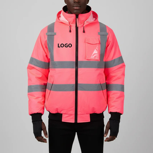 Wholesale High Visibility Cotton Breathable Reflective jacket Anti-Static Flame-Retardant Unisex Mechanics Workwear Jacket 2025 - Product Image 5