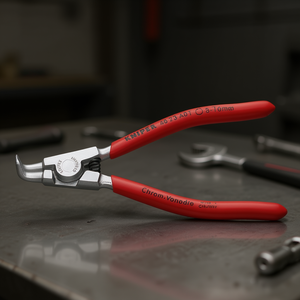 Alicates para Anillos de Retención Knipex Cromados con Mangos Recubiertos de Plástico y Puntas Anguladas a 90° para Anillos Externos en Ejes - Product Image 3