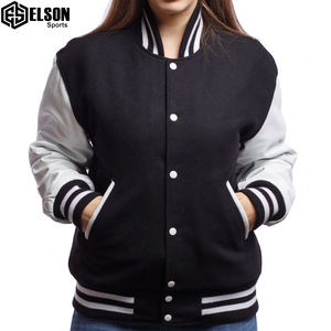 Blouson de sport fabriqué par Elson, blouson de baseball court avec logo personnalisé et broderie en chenille, bombardier universitaire pour hommes - Product Image 2