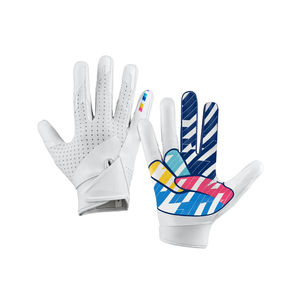 Gants de football américain personnalisés les plus vendus gants de réception de football imprimés personnalisés légers de haute qualité - Product Image 1