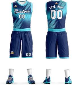 Services OEM uniformes de basket-ball à bas quantité minimale de commande imprimés de logo personnalisé uniformes de basket-ball unisexes à bas prix - Product Image 5