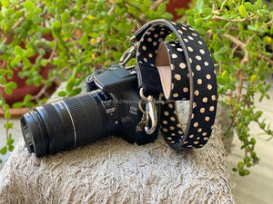 Dây Đeo Máy Ảnh Bán Chạy Dây Đeo Máy Ảnh Bằng Da Lông Thú In Chấm Bi Cổ Điển Điều Chỉnh Được Dây Đeo Vai Cho Cả Nam Và Nữ - Product Image 2