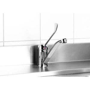 Rubinetto da Cucina Moderno con Leva Lunga 215x54x(H)240mm di HENDI - Product Image 1