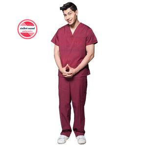 Blouses d'hôpital pour hommes | Blouses médicales en coton Polyester de qualité supérieure pour soins infirmiers Logo personnalisé - Product Image 1