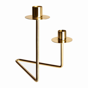 Bougeoir à bougie suspendu finition dorée brillant poli Top vente restaurant hôtel décoration métal support votif - Product Image 6