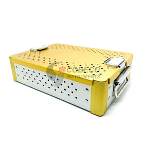 Bandeja de Esterilización Ligera de Aluminio, Caja de Autoclave, Organizador de Instrumentos Médicos para Uso Clínico, Hospitalario y Quirúrgico - Product Image 3