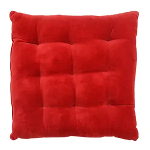 Cotton Blended Velvet Floor Cushion Chair Pad For Living room Trendy Cushion Chair Pads in Different Colors