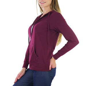 Professional Manufacturers High Quality <b>Zip</b> <b>up</b> Women Winter Fleece <b>Hoodie</b> Drawstring Closure Regular Fit <b>Zip</b> <b>Up</b> <b>Hoodie</b> - Product Image 4