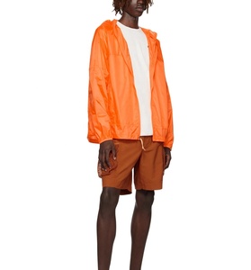 Chaqueta ligera informal con cremallera para hombre, chaqueta cortavientos para verano, chaqueta de nailon de tela tejida de bloque de Color con forro de malla personalizado - Product Image 3