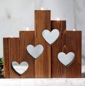 Wooden <b>Candle</b> Holder for <b>Gift</b> and Souvenir <b>Wedding</b> Parties Event - Product Image 2