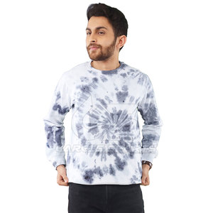 Sweat-shirt tie-dye pour homme en tissu polaire doux avec un design de couleur dégradée, parfait pour l'automne et l'hiver - Product Image 1