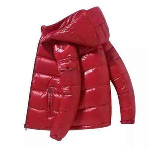 Chaqueta Acolchada de Invierno para Hombre, Diseño Personalizado al por Mayor, Novedad de 2025, Chaqueta Abrigada, Brillante, Acolchada, Cortavientos, con Capucha - Product Image 5