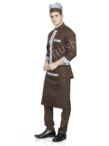 Chaqueta de Chef Vesbhusha de Poliéster Suave y Agradable al Tacto, Manga Corta, para Uniformes de Hotel y Servicio Doméstico, Unisex, Corte Regular - Product Image 2