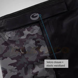 Shorts de boxe MMA pour hommes, couleur unie, avec logo personnalisé, spandex/polyester de haute qualité, service OEM pour les vêtements d'arts martiaux - Product Image 3