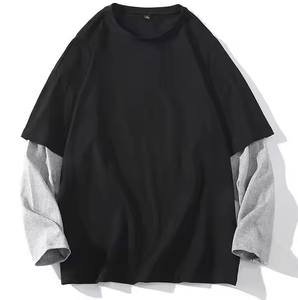 Nueva llegada de los hombres 100% algodón camiseta de manga larga de más alta calidad con el trabajo personalizado precio al por mayor - Product Image 5