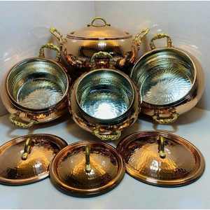 Nuevo aspecto con precio razonable plato de cobre hecho a mano minimalista seguro cobre puro exportador indio occidental con calidad superior - Product Image 3