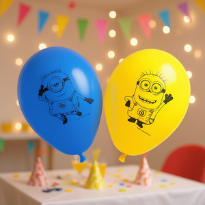 Ballons en latex Minions 27 cm 8 pièces Décorations de fête - Product Image 3