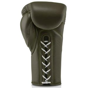 Gants de boxe marrons à lacets. Meilleurs gants de combat d'entraînement et gants de boxe professionnels marron à lacets - Product Image 4
