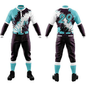 Uniforme de Béisbol, Ropa de Entrenamiento de Equipo, Nuevo Diseño, Buena Calidad, Mejor Precio, Conjunto de Uniforme de Béisbol para Adultos - Product Image 4