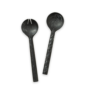 Cuillères en résine, serveurs à salade faits à la main en Inde, en vente en gros, ustensiles en résine, serveur à salade, toutes les couleurs disponibles - Product Image 5