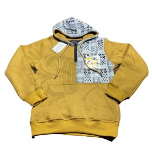 Sweat-shirt à capuche zippé 1/4 pour homme, 100 % coton, logo personnalisé, vente en gros, style court pour la saison hivernale, sweat-shirt pour femme - Product Image 1