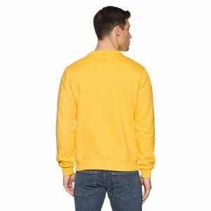 2025 nuevo estilo amarillo 100% algodón de manga larga sudadera ecológica diseño personalizado Sudadera con capucha cuello para ropa de invierno - Product Image 2