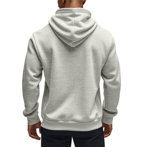 เสื้อมีฮู้ดสำหรับผู้ชายเสื้อมีฮู้ดแขนยาวผ้าคอตตอนผสมโลโก้ตามสั่ง - Product Image 2