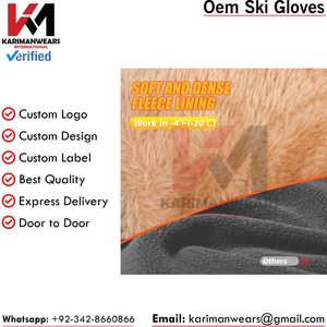 Gants de ski chauds antidérapants pour l'hiver, pour femmes et hommes, en plein air, en velours épais, compatibles avec les écrans tactiles, pour le cyclisme, par temps froid, pour le snowboard - Product Image 4