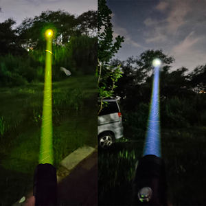 <span class=keywords><strong>Linterna</strong></span> láser de mano impermeable superbrillante IP65 con carga USB de cuerpo de aluminio de haz largo para acampar - Product Image 5