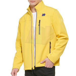 Low MOQ Premium Quality Men's Winter Softshell Jacket Water Resistant Eco-Friendly & Breathable Front Logo Customizable - Product Image 3