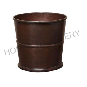 Pots de jardinières en métal galvanisé Antique fait à la main, pots décoratifs d'intérieur et d'extérieur, Pots en fer avec finition antique - Product Image 3