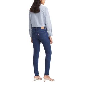 Jeans de Mezclilla Rectos de Cintura Media Color Índigo Oscuro para Mujer, Corte Regular, 100% Algodón, Ecológicos, Impermeables y Elásticos - Product Image 3
