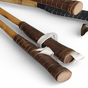 Mazón de Polo Antiguo de los Años 1900 - Acabado de Cuero Encerado Envejecido Restaurado - Cabeza de Madera de Bambú Ligera y Duradera de 48 Pulgadas - Geoffrey - Auténtico - Product Image 1