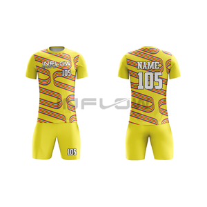 Custom Soccer Jersey Men's Short Sleeve 100% Polyester Sublimated Moisture Wicking <b>Athletic</b> Fit Red White Striped - Product Image 6
