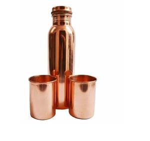 Bouteille d'eau en cuivre pur Good Look 34 Oz Extra Large-Récipient en cuivre pour le yoga bouteilles en cuivre pur martelé antiques - Product Image 6