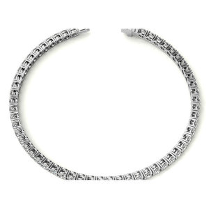 Bracelet tennis Legacy Luxe 6.00 CTW en diamants, or blanc ou jaune 14 carats, bijoux élégants - Product Image 6