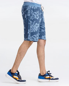 Shorts décontractés pour hommes, taille mi-haute, 100 % coton, couleur unie, imprimé personnalisé sur le devant, élastique, respirant, pour la gym, le sport, la natation et l'entraînement - Product Image 2