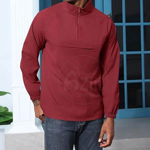 Chaqueta cortavientos con cremallera recubierta de alta calidad con cuello levantado Ropa de moda de invierno Logotipo frontal personalizable - Product Image 3