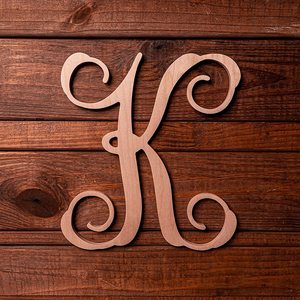 13 Pollici. 26 Lettere in Legno Non Finite e Lucidate per Calligrafia, Monogramma, Decorazione Ecologica Fai-da-Te, Appendiporta, Decorazione Murale, Alfabeto - Product Image 2