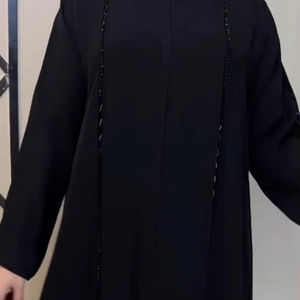 Zardozi pour femmes, élégant et modeste, brodé à la main, Abayas formelles, robes traditionnelles de Dubaï, tissu respirant - Product Image 1