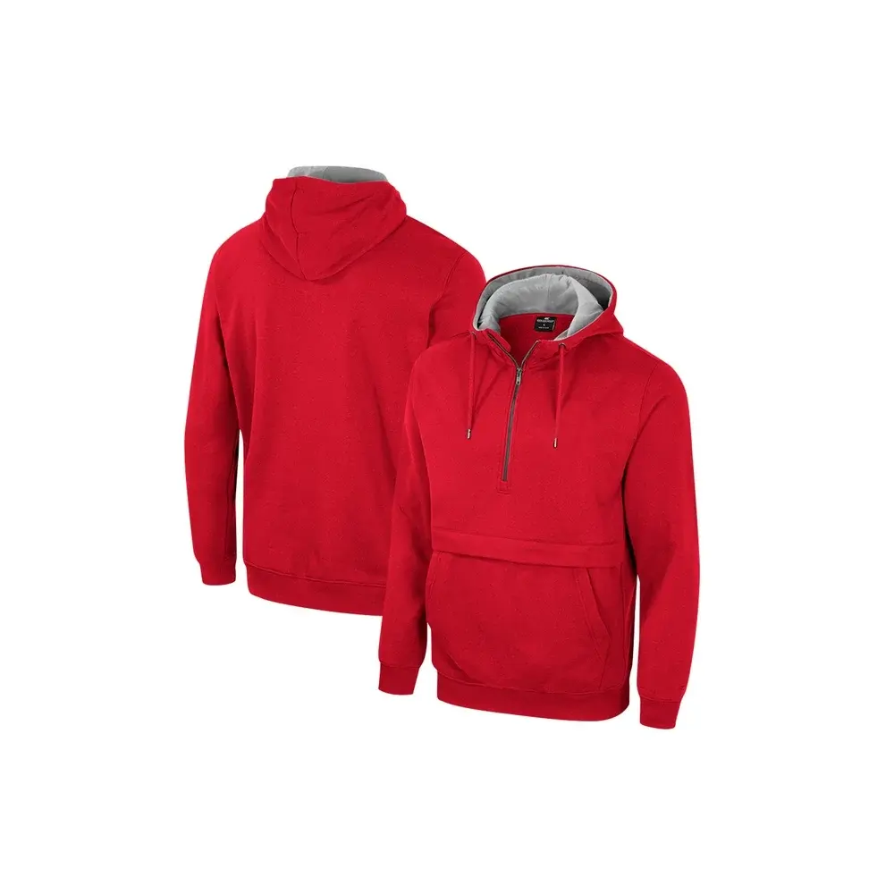 1/4 quarter zip pullover shirt, Jogging Wears men Hoodies with customized logo and specifications
