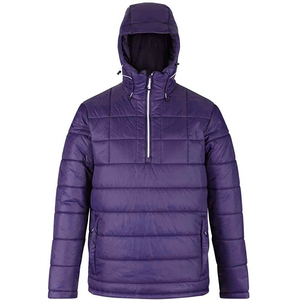 Men half zipper Winter <b>padded</b> Coat Puffy bomber <b>Jacket</b> <b>Waterproof</b> Thicken Insulated outdoor Windproof Hooded Down Quilted Coat - Product Image 4